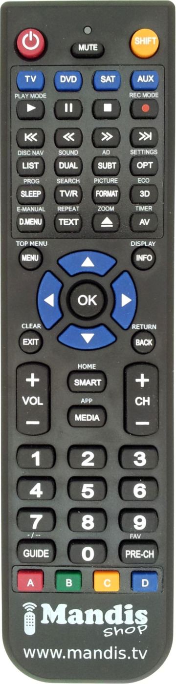 Télécommande de Remplacement Pour LG 49UH610V/49UH661V Smart TV Conrol