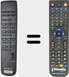 Replacement remote control for RMS336