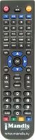 Replacement remote control SHOWBOX S 600 PVR
