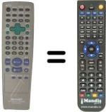 Replacement remote control Sharp DV660S