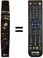 Gleichwertige Fernbedienung LG 47LX9500
