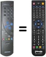 Replacement remote control Grundig SE8270 DOLBY