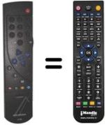 Replacement remote control Grundig ST270IDTV/LOG
