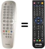 Replacement remote control Philips 14PV203 / 39
