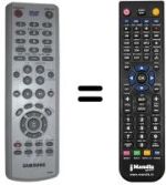 Gleichwertige Fernbedienung Samsung SV-DVD645P