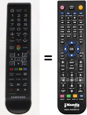 Gleichwertige Fernbedienung AA59-00633A