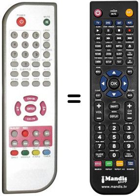 Replacement remote control DIKOM DVBT-235