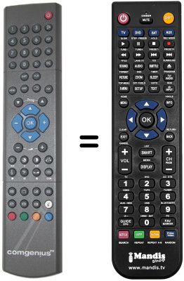 Replacement remote control Silva LDT 22-220 HD