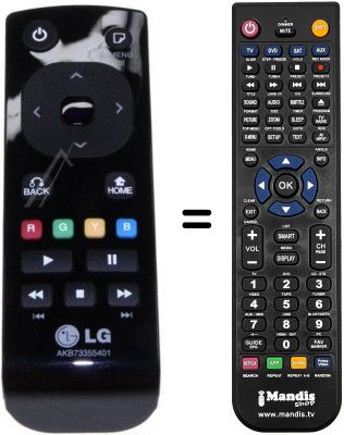Replacement remote control AKB73355401