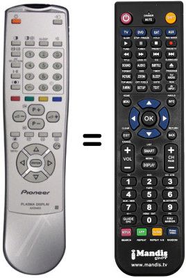 Replacement remote control Pioneer PDP433HDE