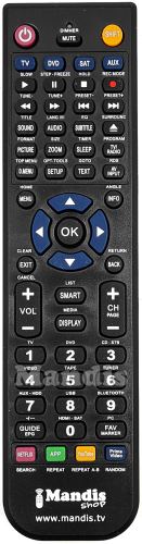 Control Remoto Para AKAI AKTV 5534 AKTV 2814T AKTV 3215TN Smart Curvo Led Tv 