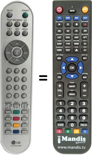 For LG 26LH250C Replacement TV Remote Control