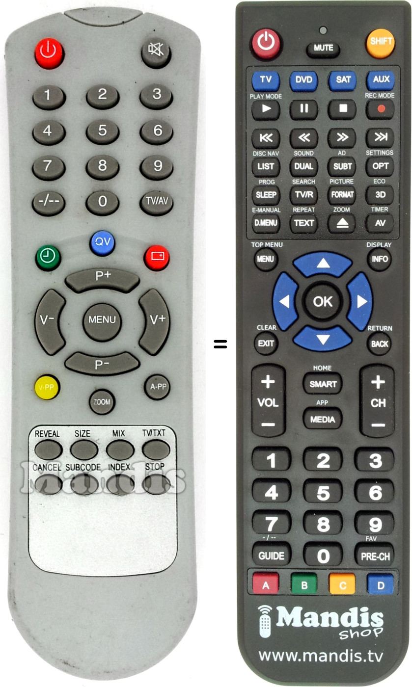 Replacement remote control TECH ST-06K