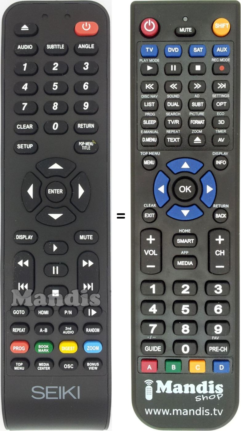 Replacement remote control BR01