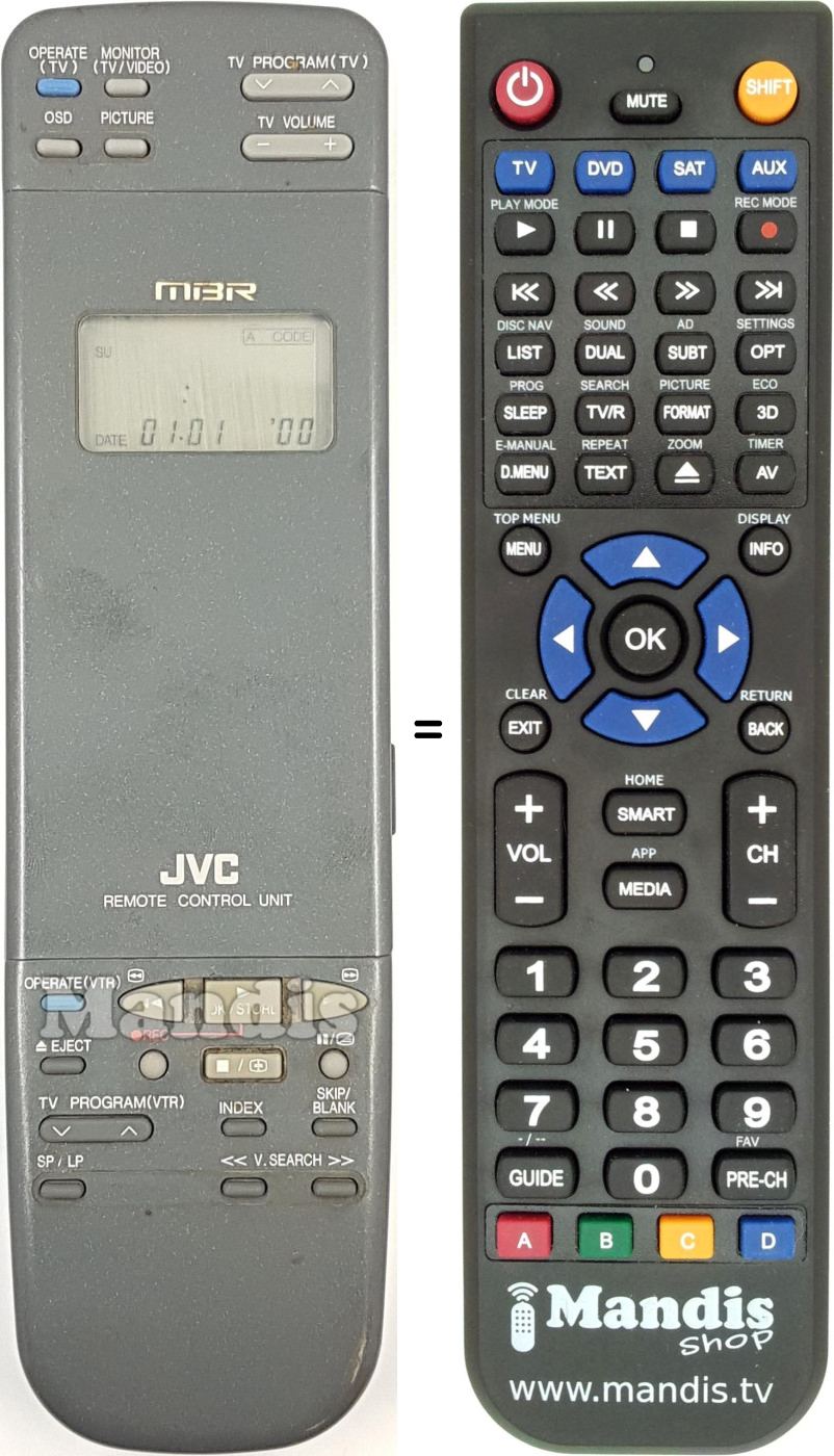 Replacement remote control REMCON2126