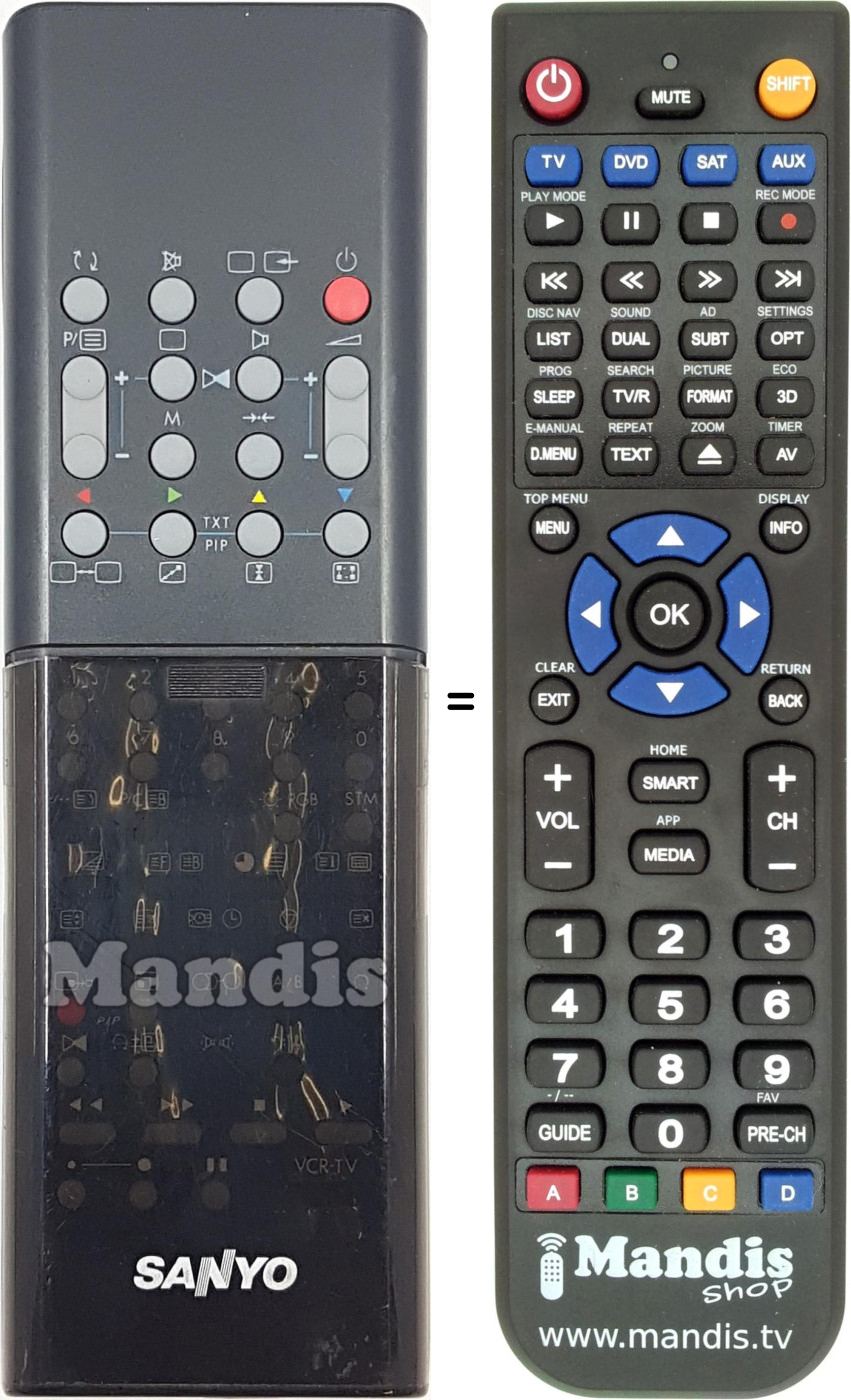 Replacement remote control REMCON1730