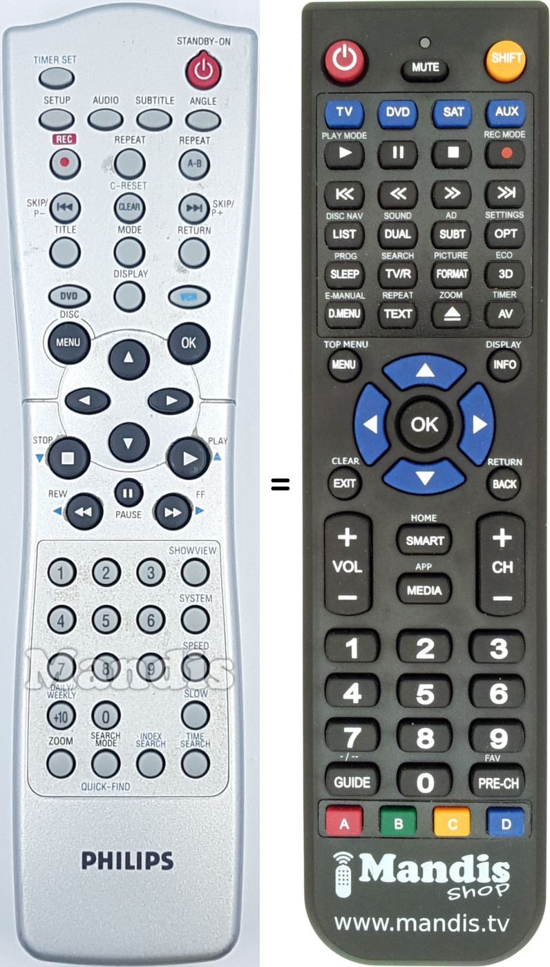 Replacement remote control REMCON1938