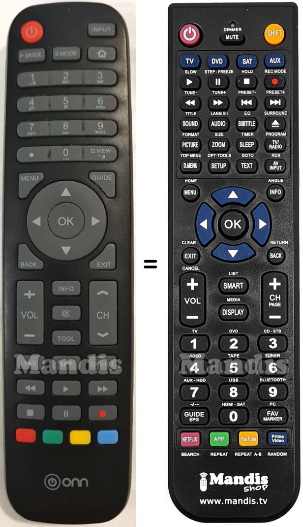 Replacement remote control Costarica3