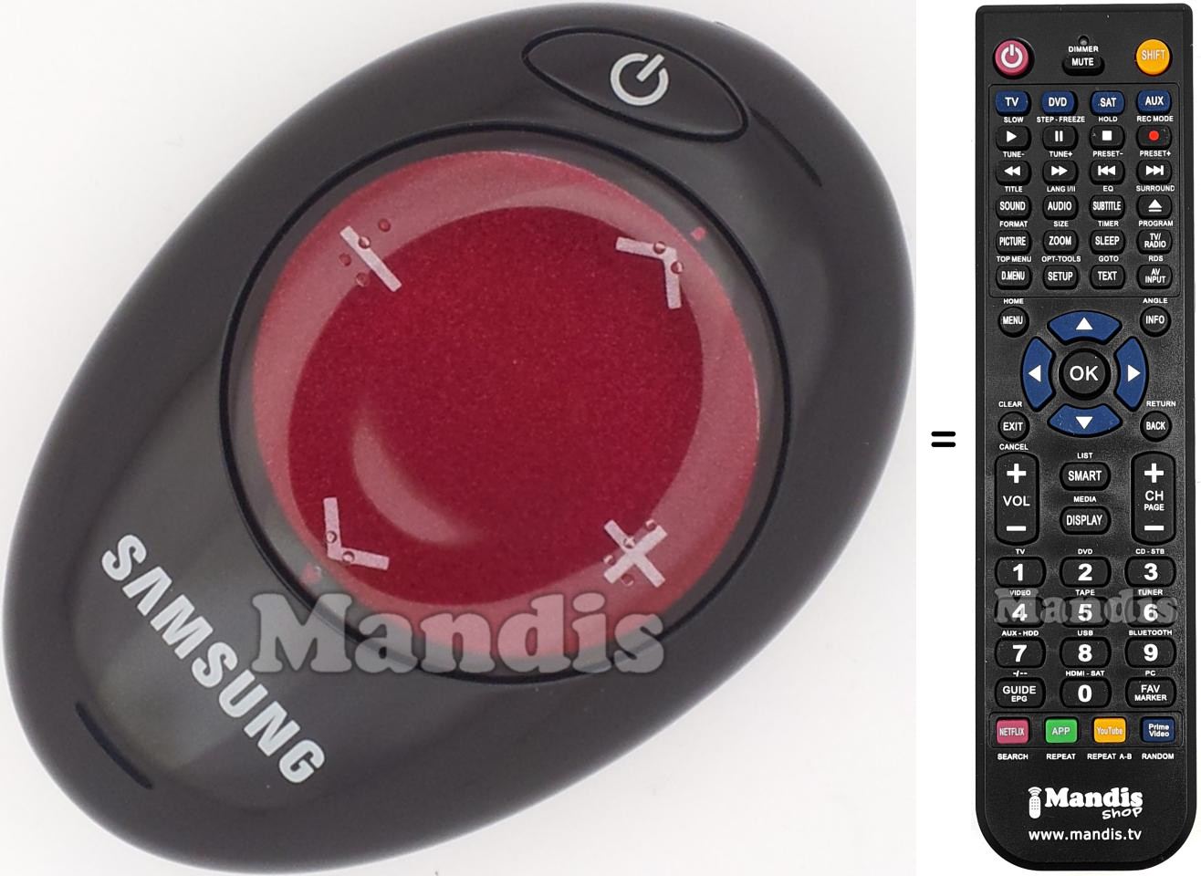 Gleichwertige Fernbedienung Samsung BN5900788B