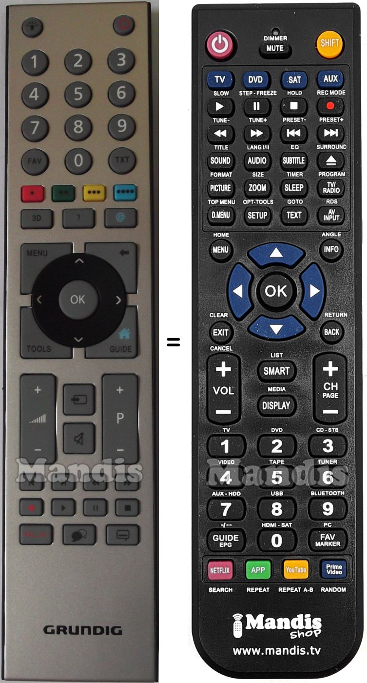 Replacement remote control TP9187R-4