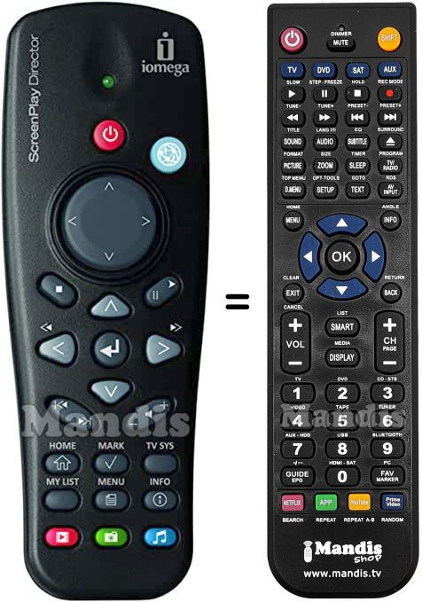 Replacement remote control Iomega SCREENPLAY DIRECTOR