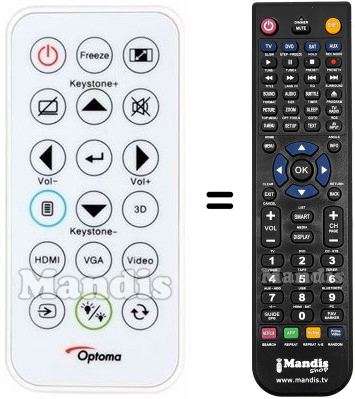 Replacement remote control DX349