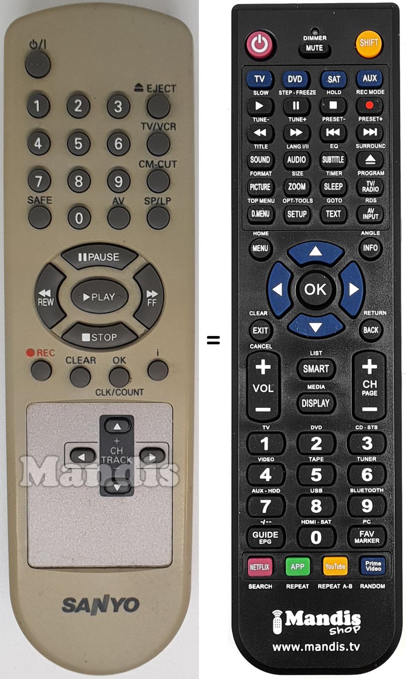 Replacement remote control REMCON1560