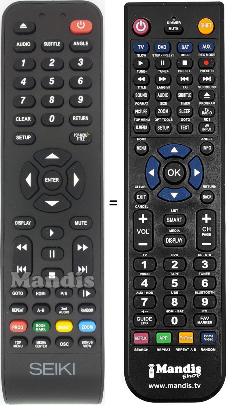 Replacement remote control BR01