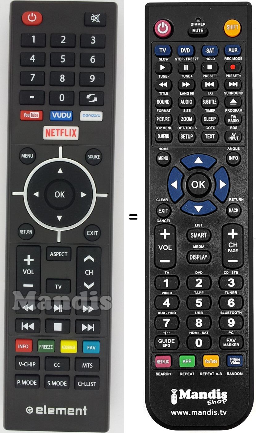 Replacement remote control KY49C-178A