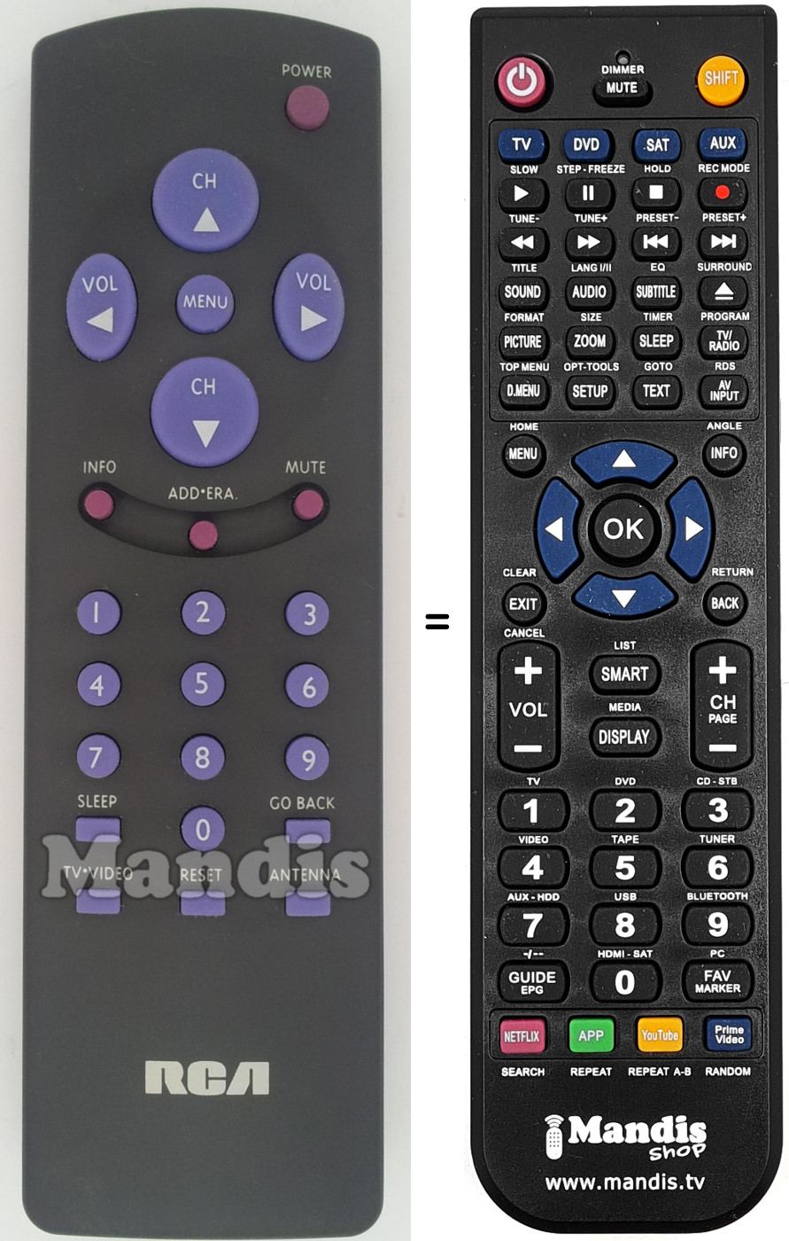Replacement remote control RCA001