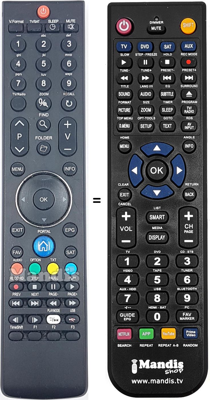 Gleichwertige Fernbedienung H0F15J399GPD10
