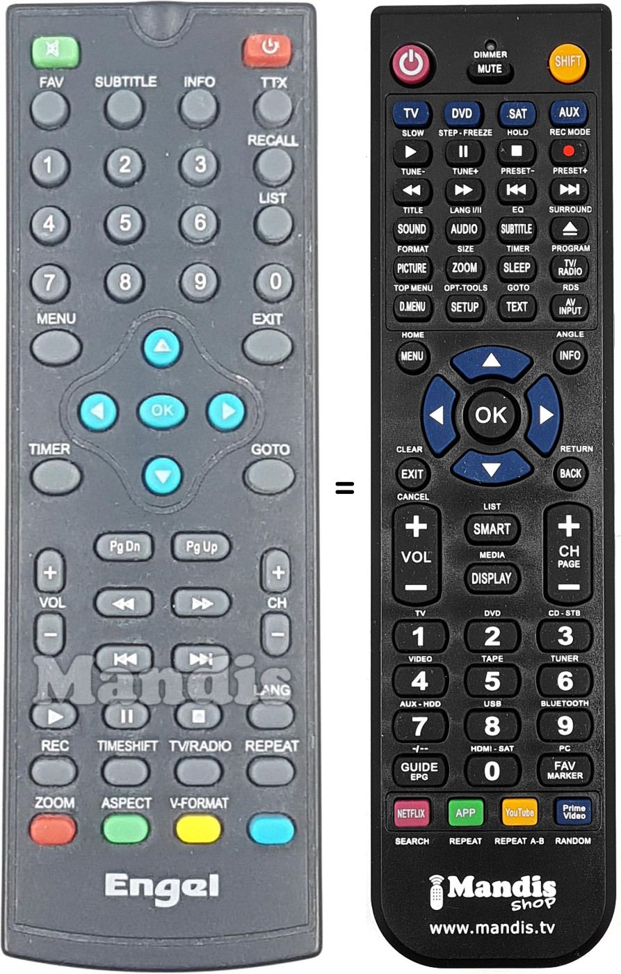 Replacement remote control REMCON1723