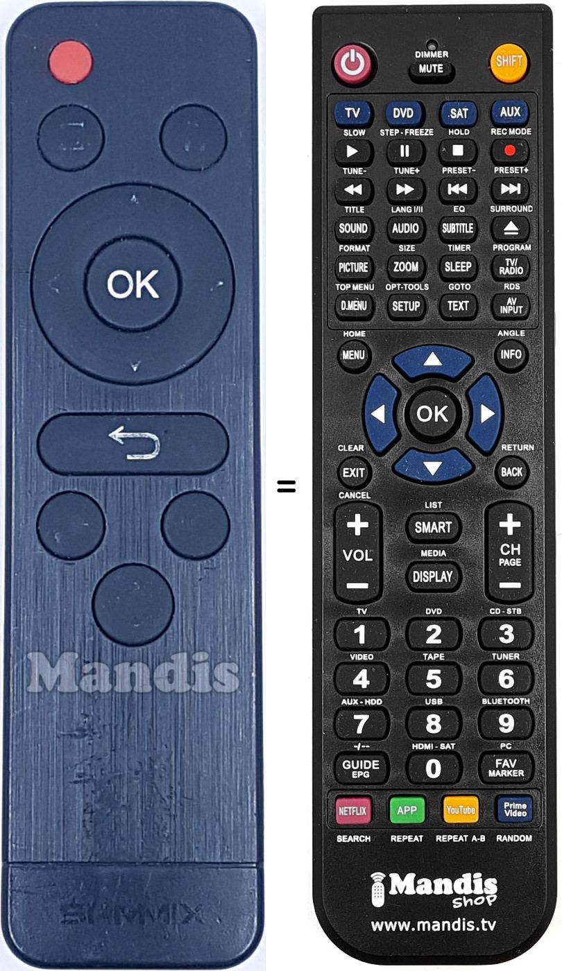 Replacement remote control REMCON1913