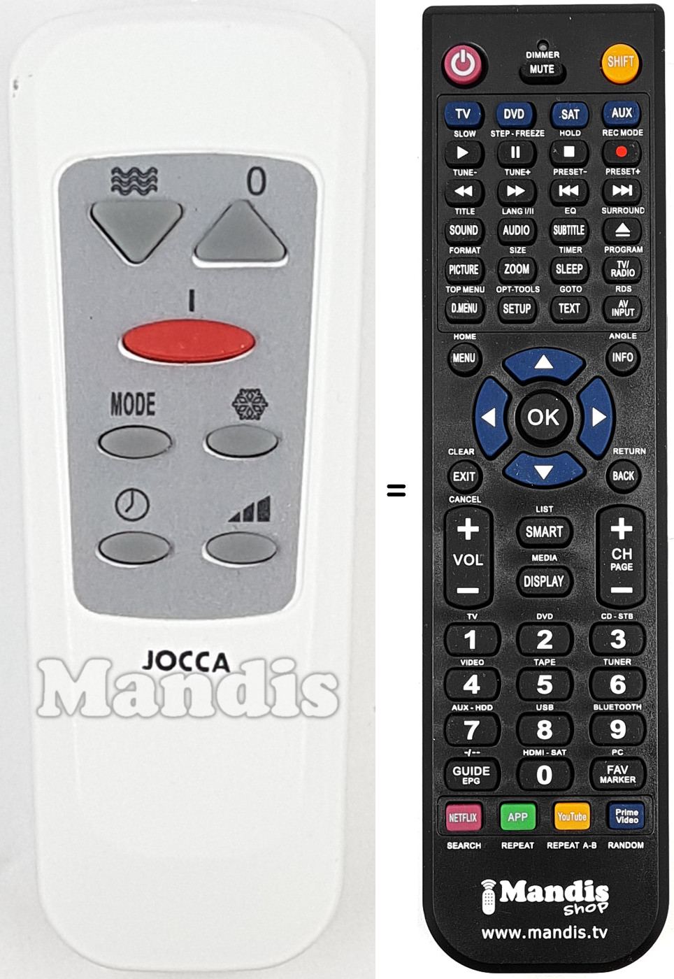 Replacement remote control REMCON2106