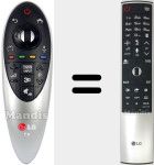 Original remote control ANMR700 (AKB75455601)