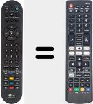 Universal remote control Universal TV LG