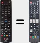 Universal remote control Universal TV LG