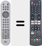 Universal remote control Universal TV LG
