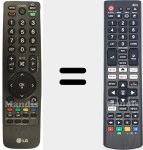 Universal remote control Universal TV LG