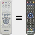 Replacement remote control for 00011K