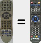 Replacement remote control for 076R0JY020