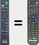 Replacement remote control for RMT-AH507U (100422111)