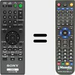 Replacement remote control for RMT-D197A (148943011)