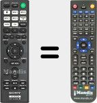 Replacement remote control for RMT-AA400U (149336911)