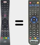 Replacement remote control for RM-C3184 (23366393)