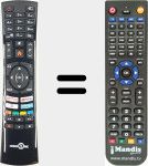 Ersatzfernbedienung für RC4390P (23573871)