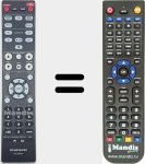 Replacement remote control for RC005NA (30701025800AM)