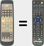 Replacement remote control for RC543 (3990593006)