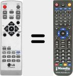 Replacement remote control for 6710CMAM12A