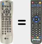 Replacement remote control for 6711R1P063A